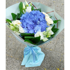 Buchet Mix Hortensia si Lisianthus BHR78