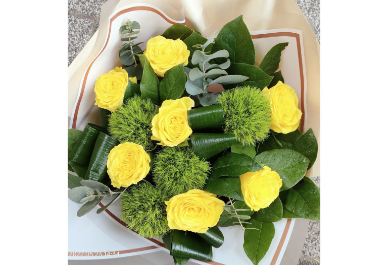 Buchet Trandafiri Galbeni BR96