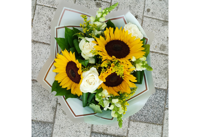 Buchet Floarea Soarelui si Antirinum BRS9
