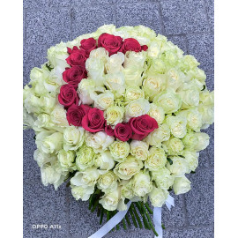 Buchet 101 trandafiri personalizat Love BL17